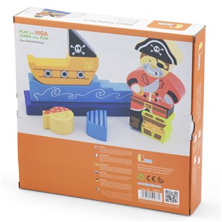 Viga Toys - Puzzle Magnétique 3D - Pirate